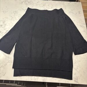 Anthropologie Black Off Shoulder Sweater